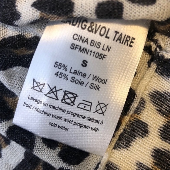 ZADIG & VOLTAIRE Leopard Print Cardigan Sweater - Picture 8 of 8
